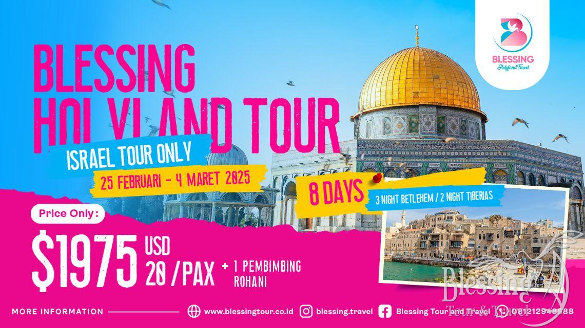 PROMO TOUR ISRAEL ONLY  WINTER 8 DAYS 25 FEB 24