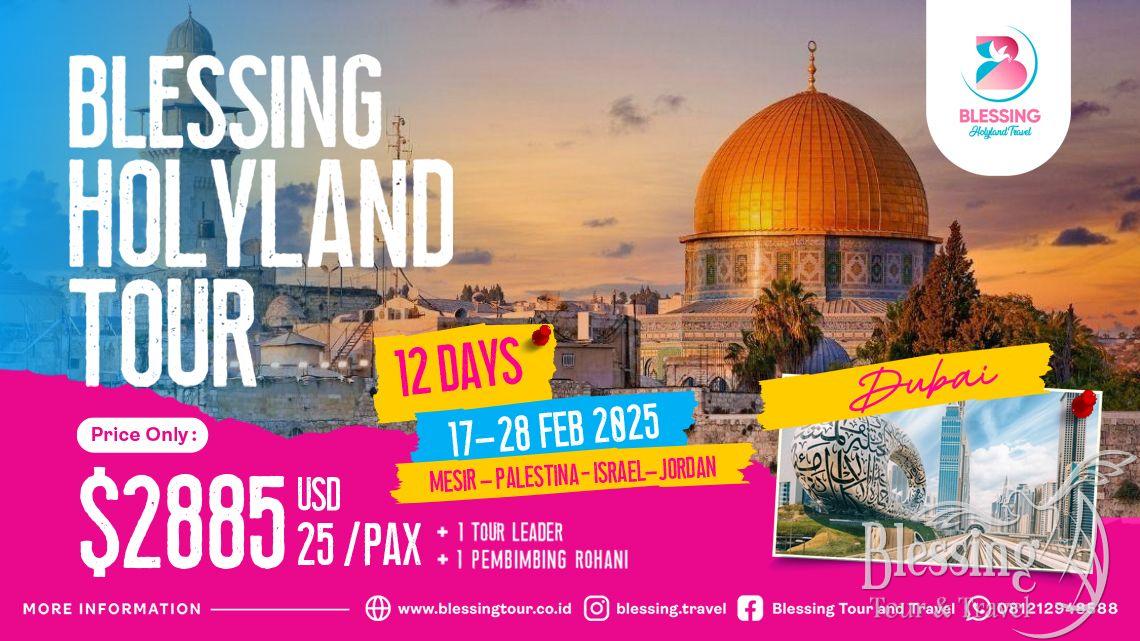 TOUR WINTER IN HOLYLAND 17 - 28 FEBRUARI 2025