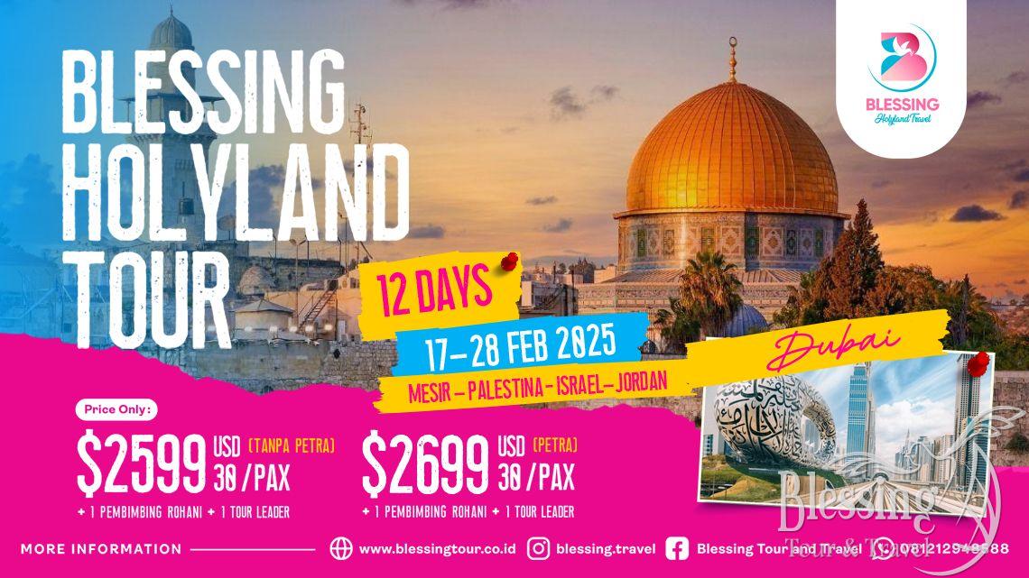 TOUR WINTER IN HOLYLAND 17 - 28 FEBRUARI 2025