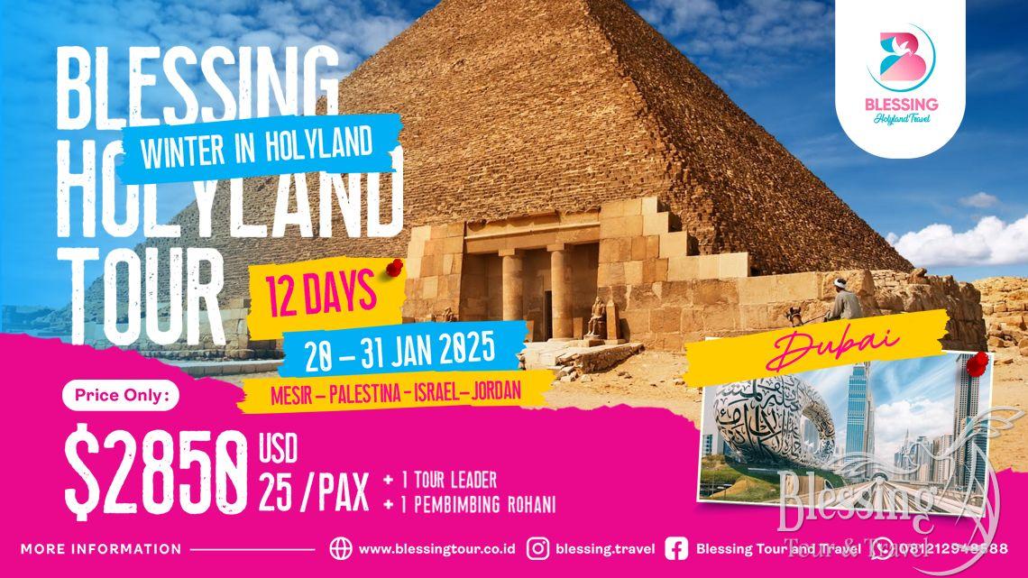 TOUR WINTER IN HOLYLAND 20 - 31 JANUARI 2025