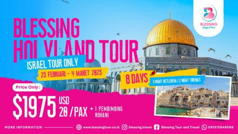PROMO TOUR ISRAEL ONLY  WINTER 8 DAYS 25 FEB 24